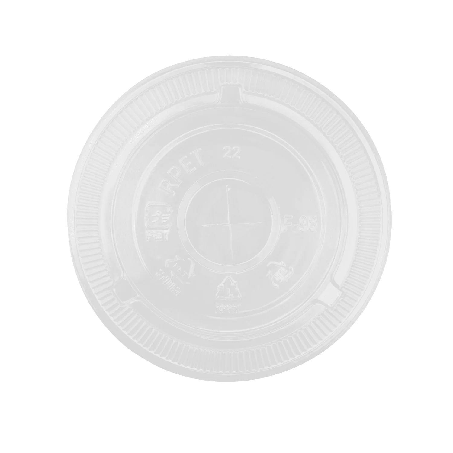 [1,000 ct] Plastic Cup Flat Lids | 98 mm | RPET | Clear - Image 6