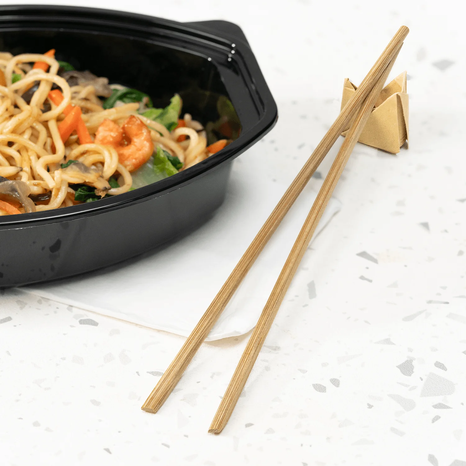 [1,000 Pairs] 9.5" Individually Wrapped Bamboo Chopsticks - Image 3