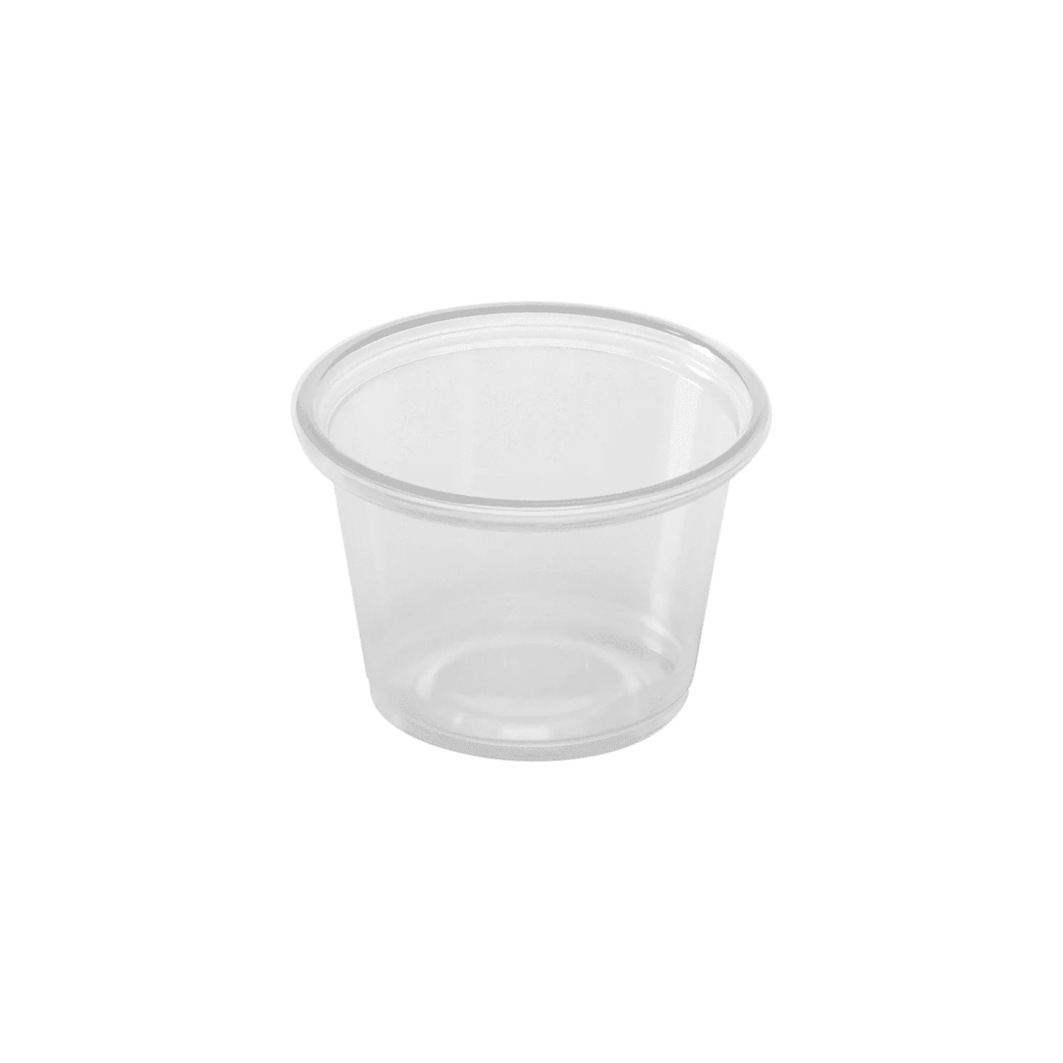 [2,500 ct] 1 oz Tall PP Plastic Portion Cups, Clear - Image 2
