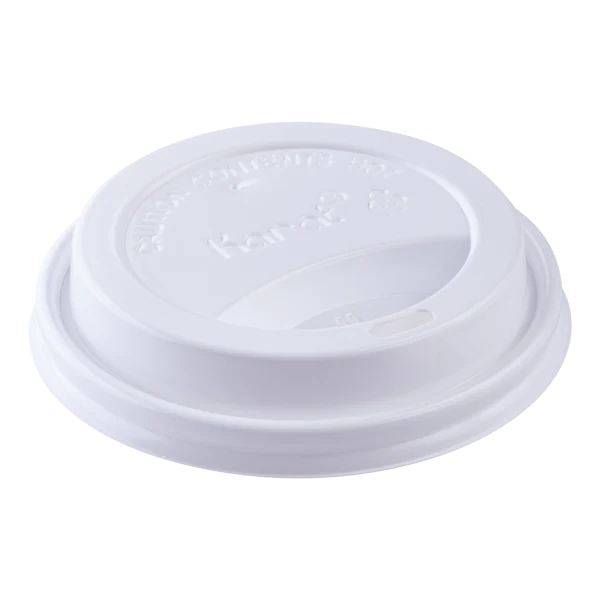 [1,000 ct] 10-24 oz Paper Coffee Cup Lids | 90 mm | White - Image 2