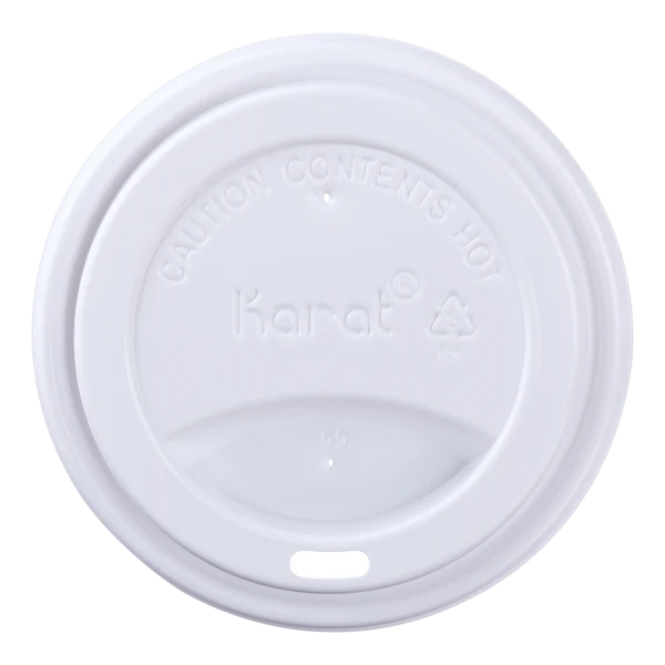 [1,000 ct] 10-24 oz Paper Coffee Cup Lids | 90 mm | White - Image 3