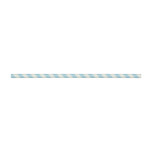 Karat Earth 10.25" Giant Paper Spiral Straw (7mm) Paper Wrapped, Blue & White - 1,200 pcs - Image 4