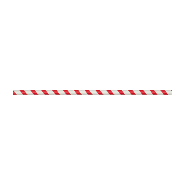 Karat Earth 10.25" Giant Paper Spiral Straw (7mm) Paper Wrapped, Red & White -1,200 pcs - Image 4