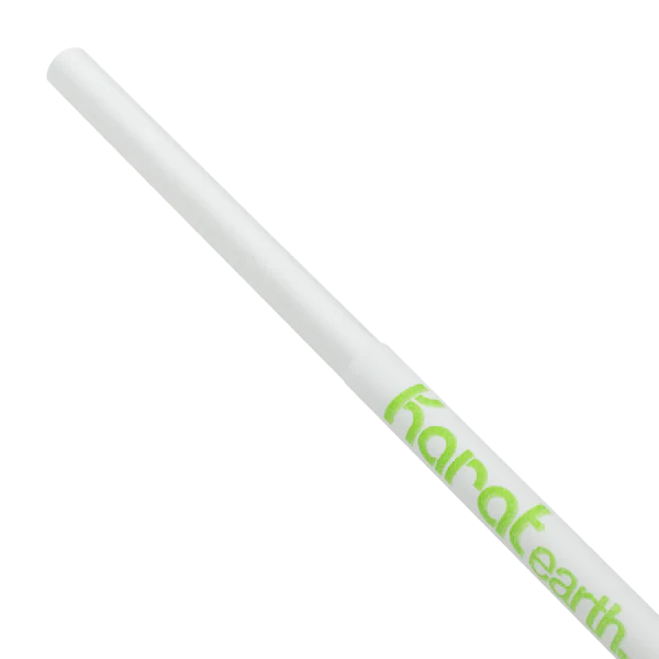 Karat Earth 10.25" Jumbo Paper Straw (5mm) Paper Wrapped, White - 1,200 pcs - Image 3