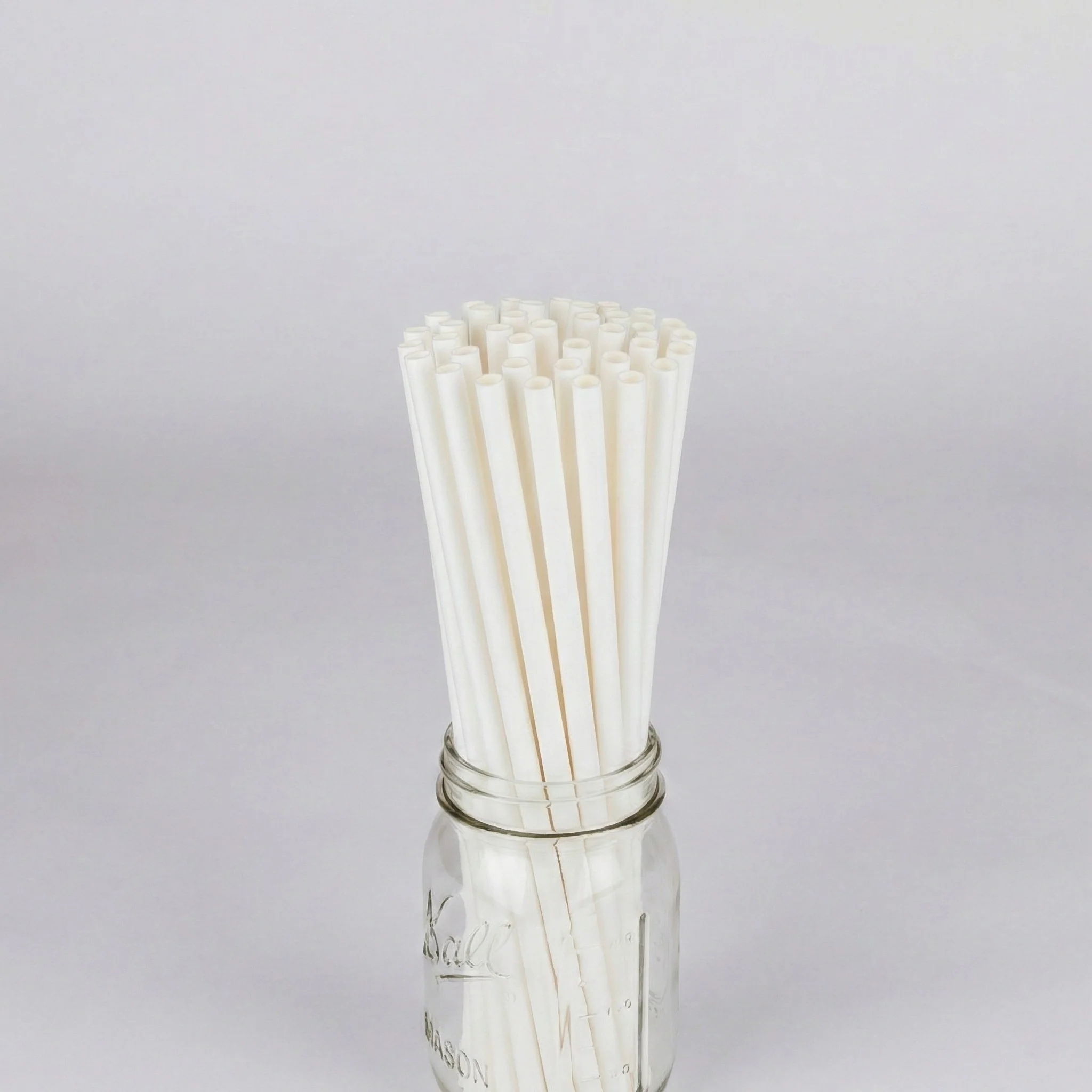 Karat Earth 10.25" Giant Paper Straw (7mm) Paper Wrapped, White - 1,200 pcs