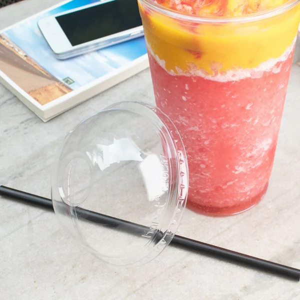 [500 ct] 32 oz Plastic Dome Cup Lids | PET | 107 mm - Image 5