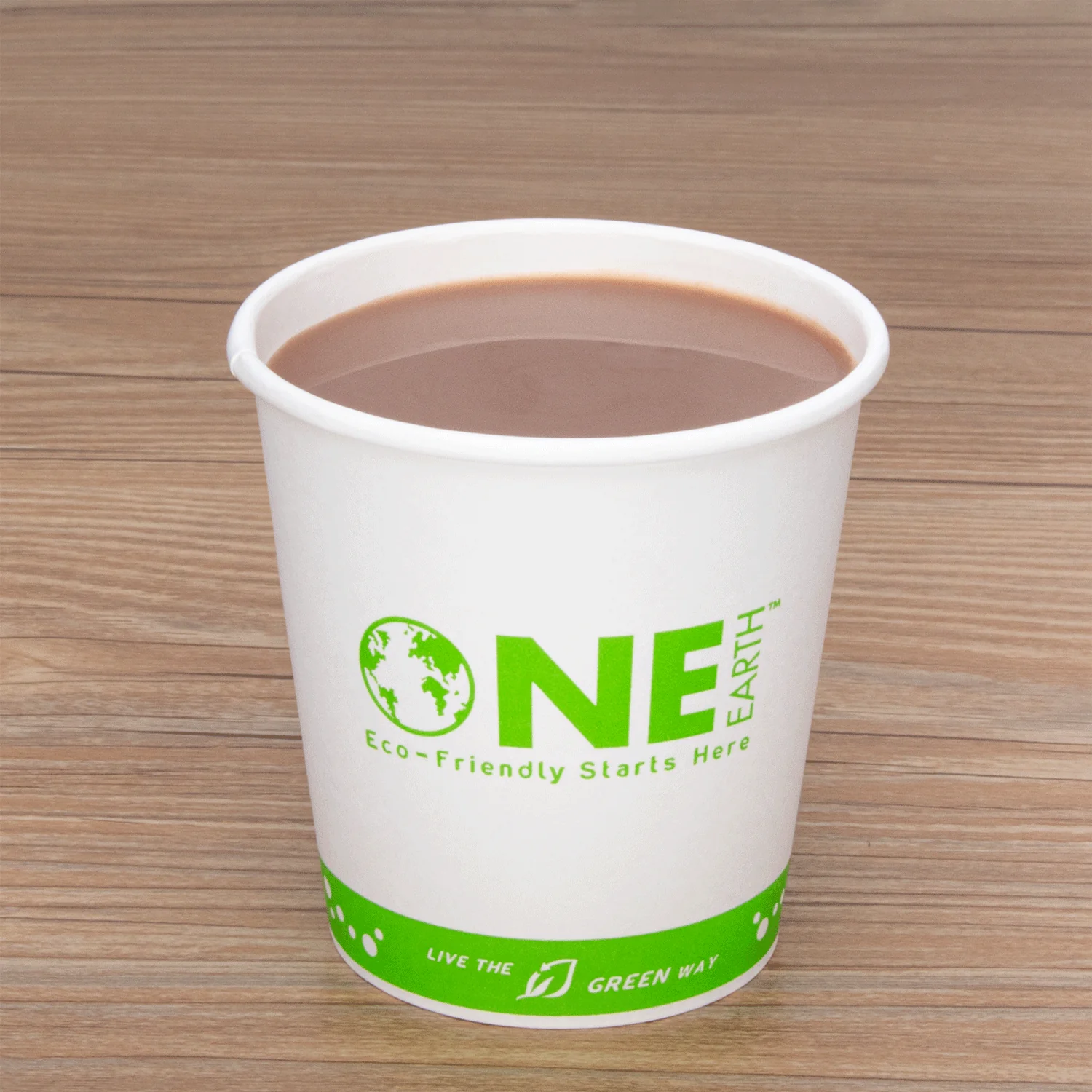Karat Earth 10oz Eco-Friendly Paper Hot Cups (90mm), Generic Print - 1,000 pcs - Image 3