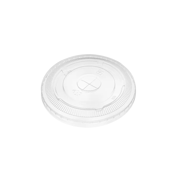 Karat Earth PLA Flat Lid for Eco-Friendly 12-22 oz Paper Cold Cup (90mm) - 1,000 pcs - Image 2