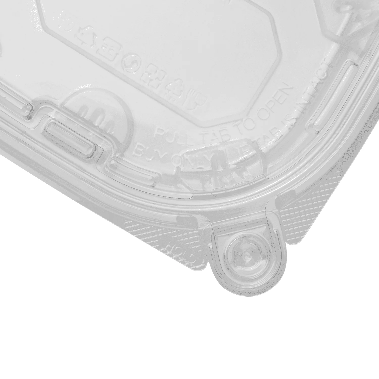 [200 ct] 12 oz PET Plastic Tamper Resistant Hinged Deli Containers with Lid - Image 6