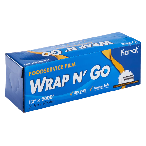 12" x 2000' WRAP N'GO Foodservice Film with Serrated Cutter - Image 2