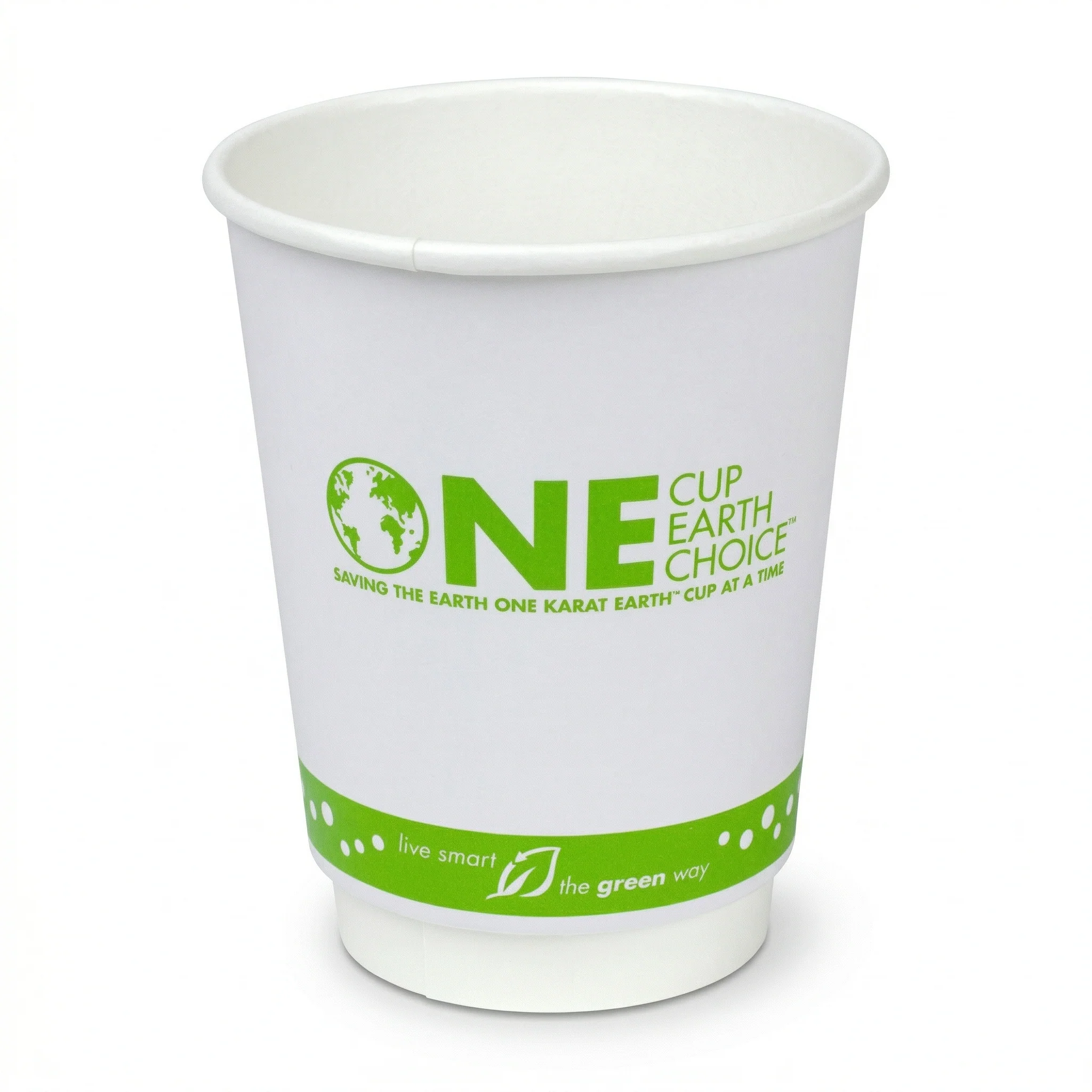 Karat Earth 12oz Eco-Friendly Insulated Paper Hot Cups (90mm), Generic Print- 500 pcs - Image 2