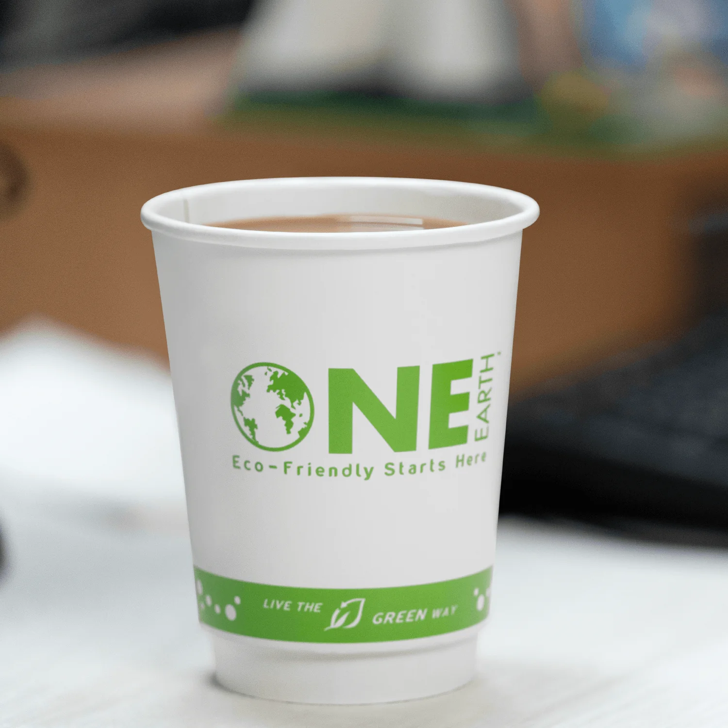 Karat Earth 12oz Eco-Friendly Insulated Paper Hot Cups (90mm), Generic Print- 500 pcs - Image 4