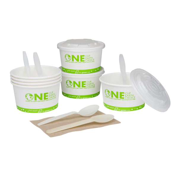 Karat Earth 12oz Eco-Friendly Paper Food Containers (114.6mm), Generic Print - 500 pcs - Image 11
