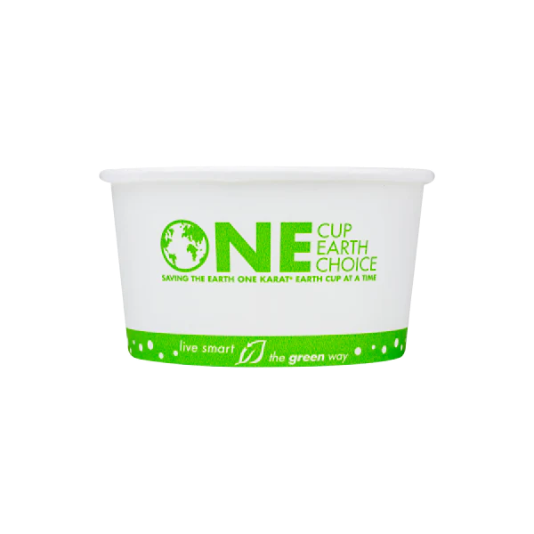 Karat Earth 12oz Eco-Friendly Paper Food Containers (114.6mm), Generic Print - 500 pcs - Image 2