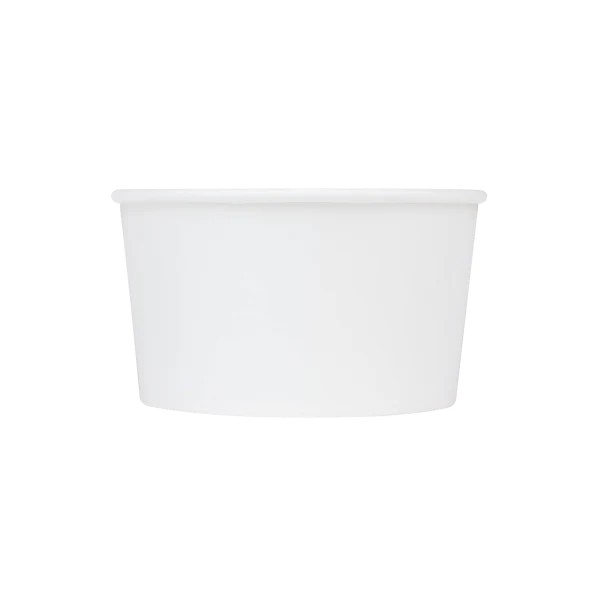 Karat Earth 12oz Eco-Friendly Paper Food Containers (114.6mm), White - 500 pcs - Image 2