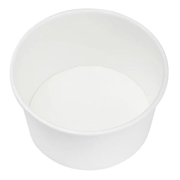 Karat Earth 12oz Eco-Friendly Paper Food Containers (114.6mm), White - 500 pcs - Image 3