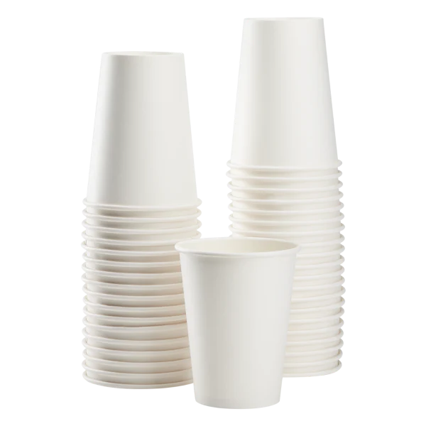 Karat Earth 12oz Eco-Friendly Paper Hot Cups (90mm), White - 1,000 pcs - Image 3