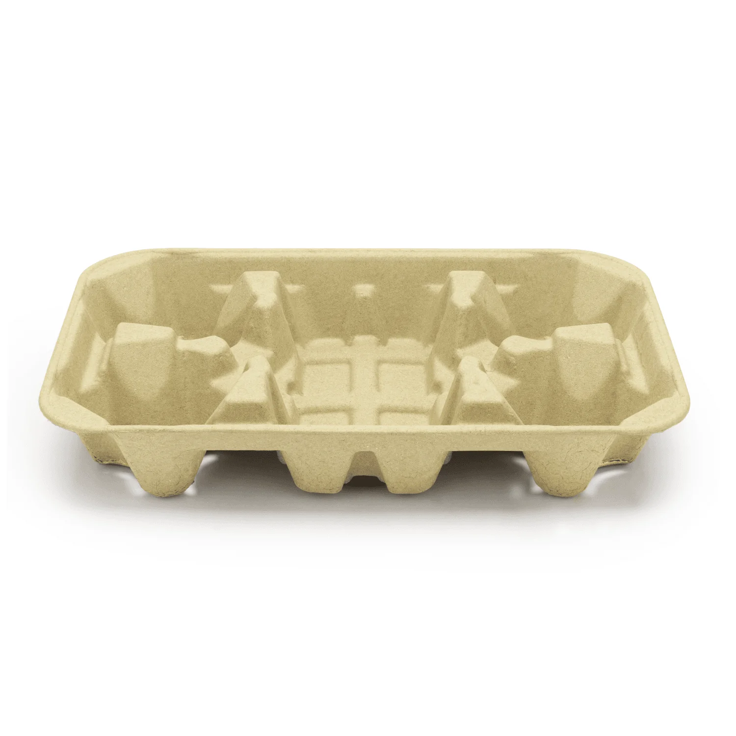 [150 ct] Kraft Drink Carrier with tray, for 4 Cups (8-32 oz), Paperboard - Image 2