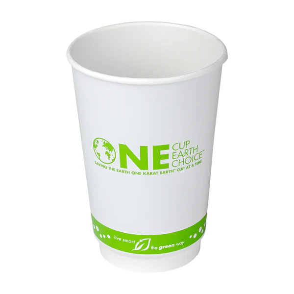 Karat Earth 16oz Eco-Friendly Insulated Paper Hot Cups (90 mm), Generic Print - 500 pcs - Image 3