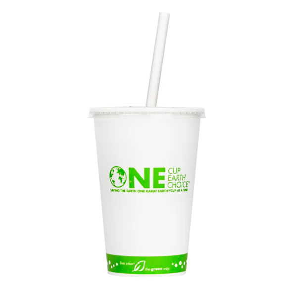 Karat Earth 16oz Eco-Friendly Paper Cold Cups (90mm), Generic Print - 1,000 pcs - Image 8