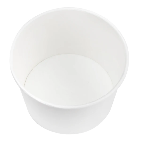 Karat Earth 16oz Eco-Friendly Paper Food Containers (114.6mm), White - 500 pcs - Image 3
