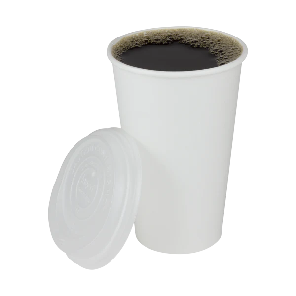 Karat Earth 16oz Eco-Friendly Paper Hot Cups (90mm), White - 1,000 pcs - Image 9