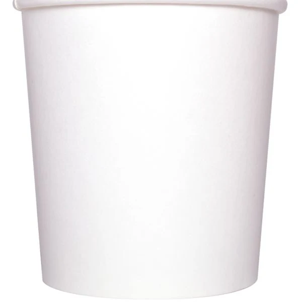 [500 ct] 16 oz Gourmet Paper Food Container | White | 96 mm - Image 5