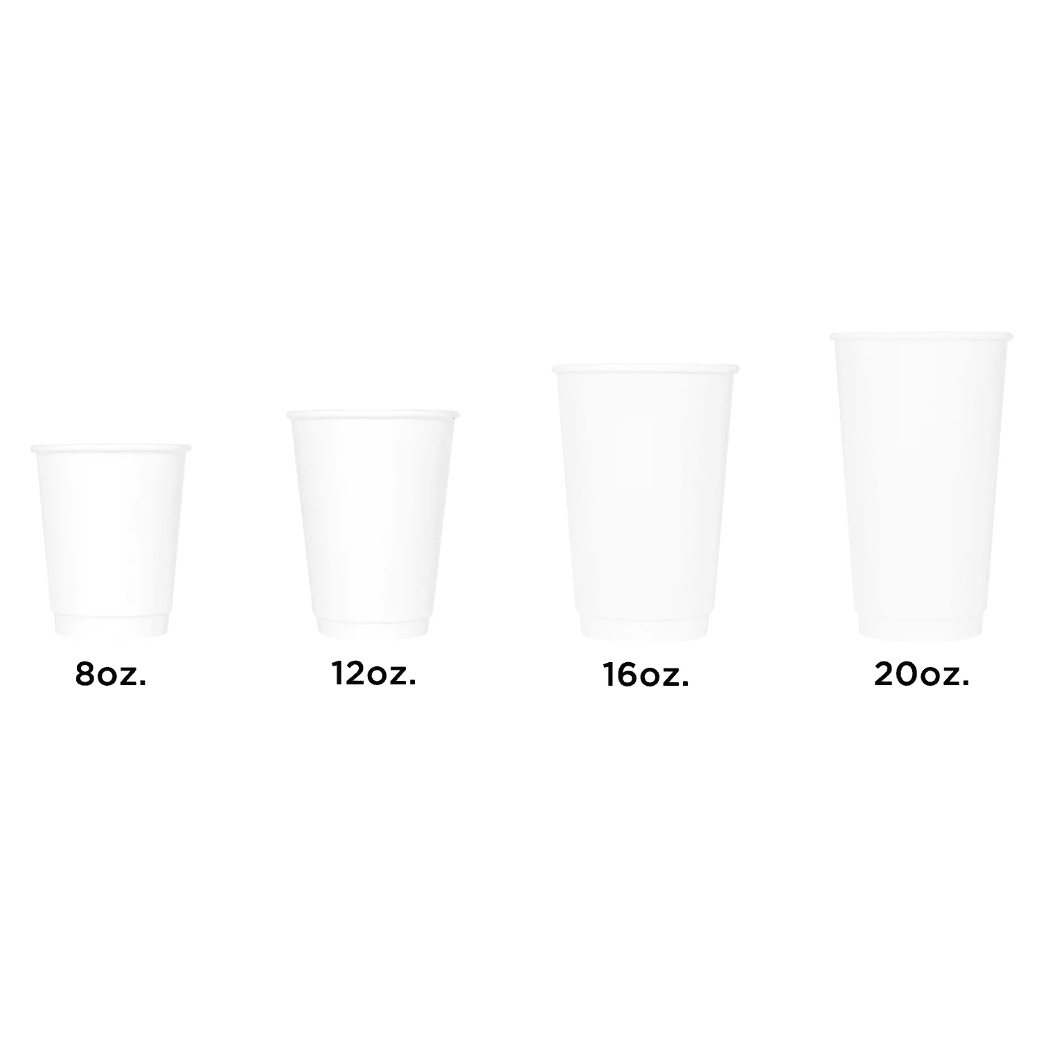 [500 ct] 16 oz Paper Coffee Cups | Insulated | 90 mm | White - Image 9