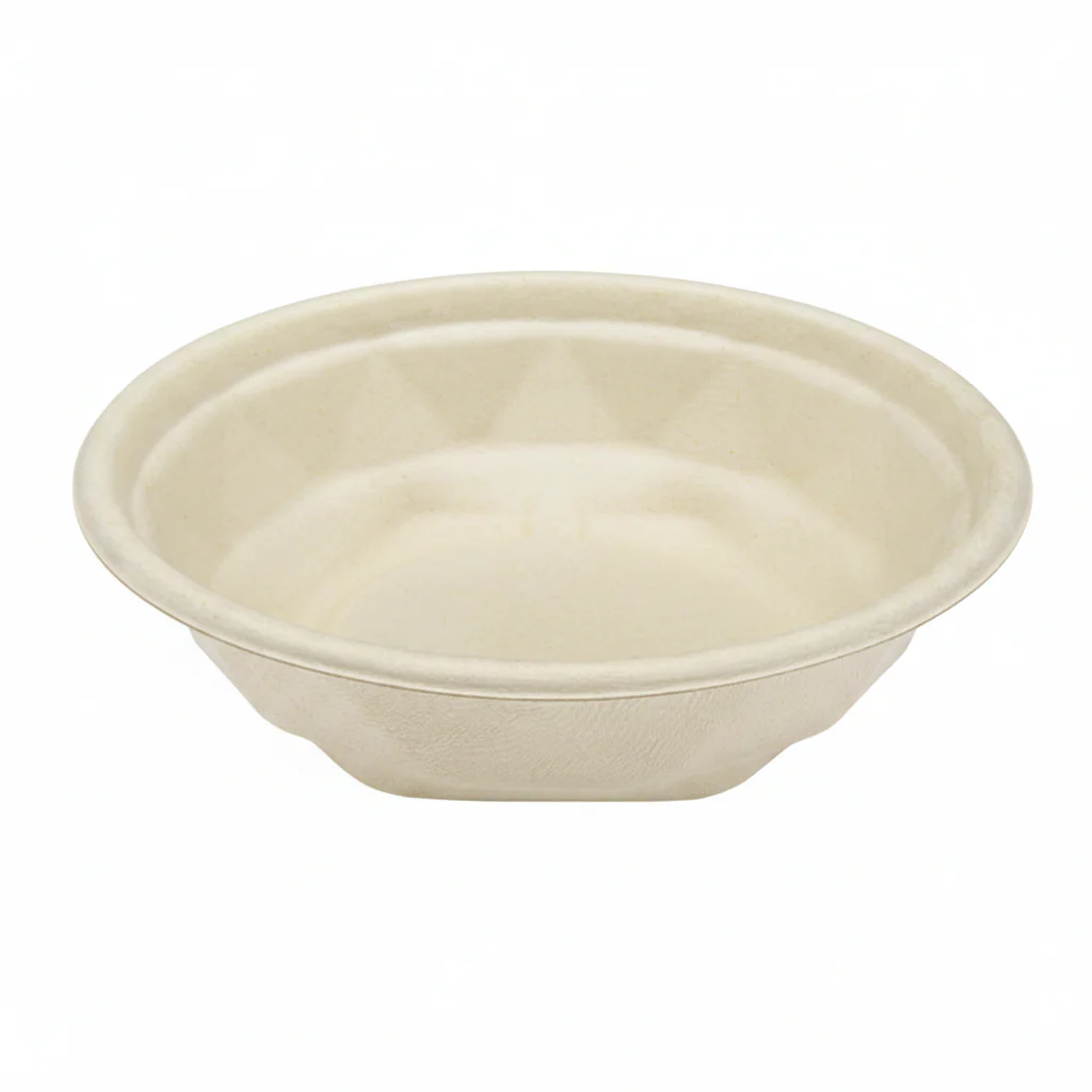 Karat Earth 16oz Natural Bagasse Take Out Bowl, Round - 500 pcs - Image 2