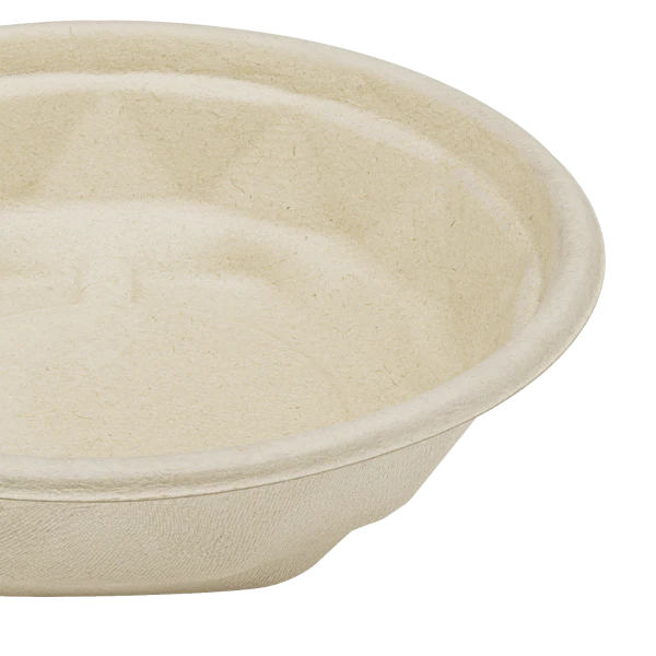 Karat Earth 16oz Natural Bagasse Take Out Bowl, Round - 500 pcs - Image 4
