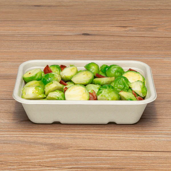 Karat Earth 16oz Natural Bagasse Take Out Container, Rectangular - 500 pcs - Image 3