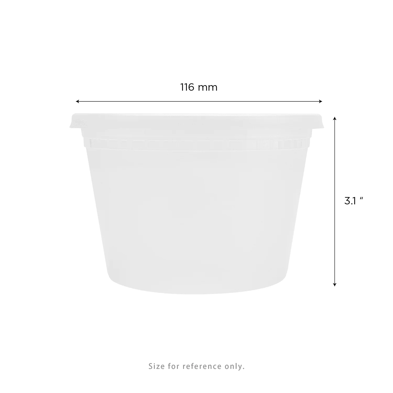 [240 sets] 16 oz Deli Containers with Lids | Injection Molded PP | Clear - Image 5