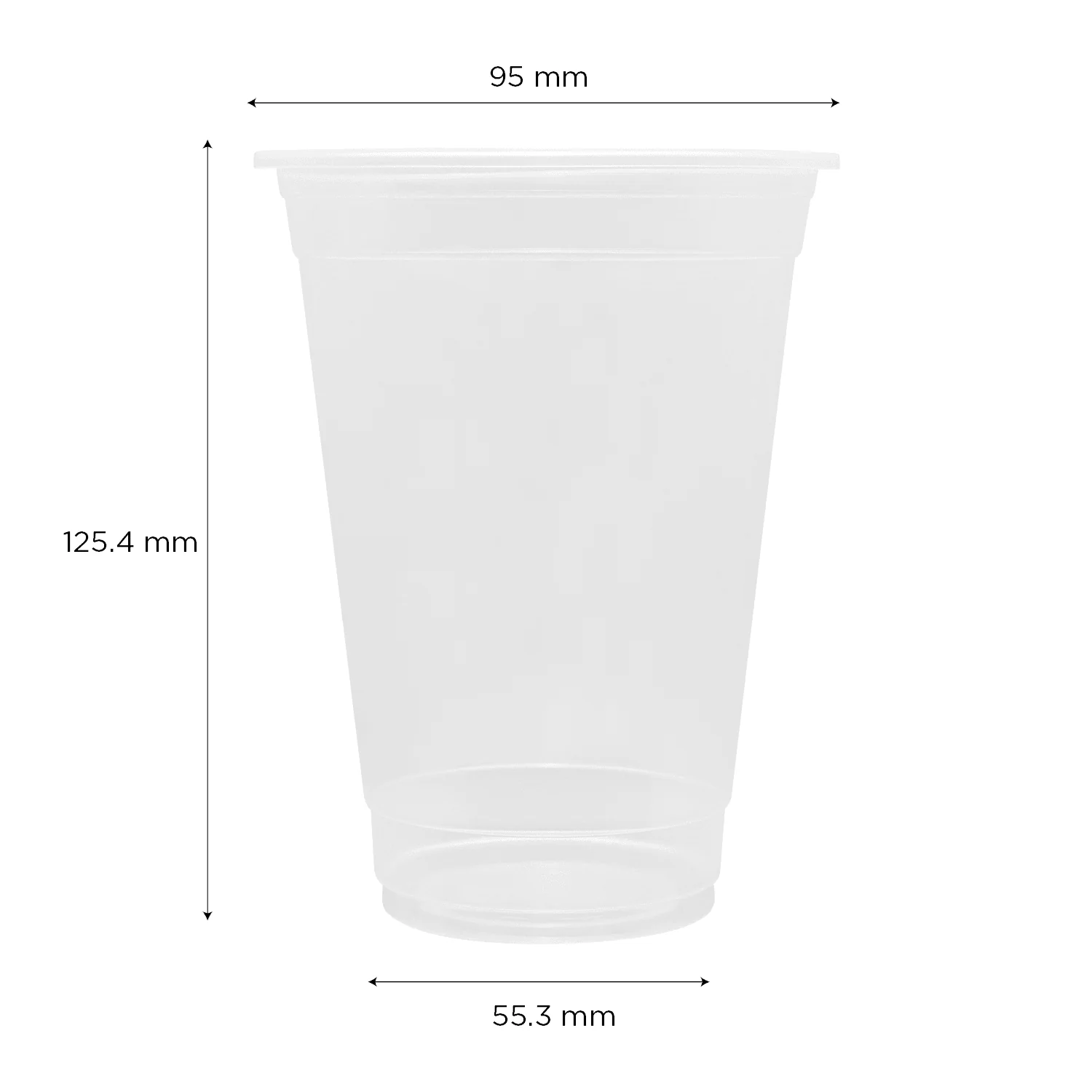 [2,000 ct] 16 oz Plastic U-Rim Cold Cups (95 mm), PP - Image 6