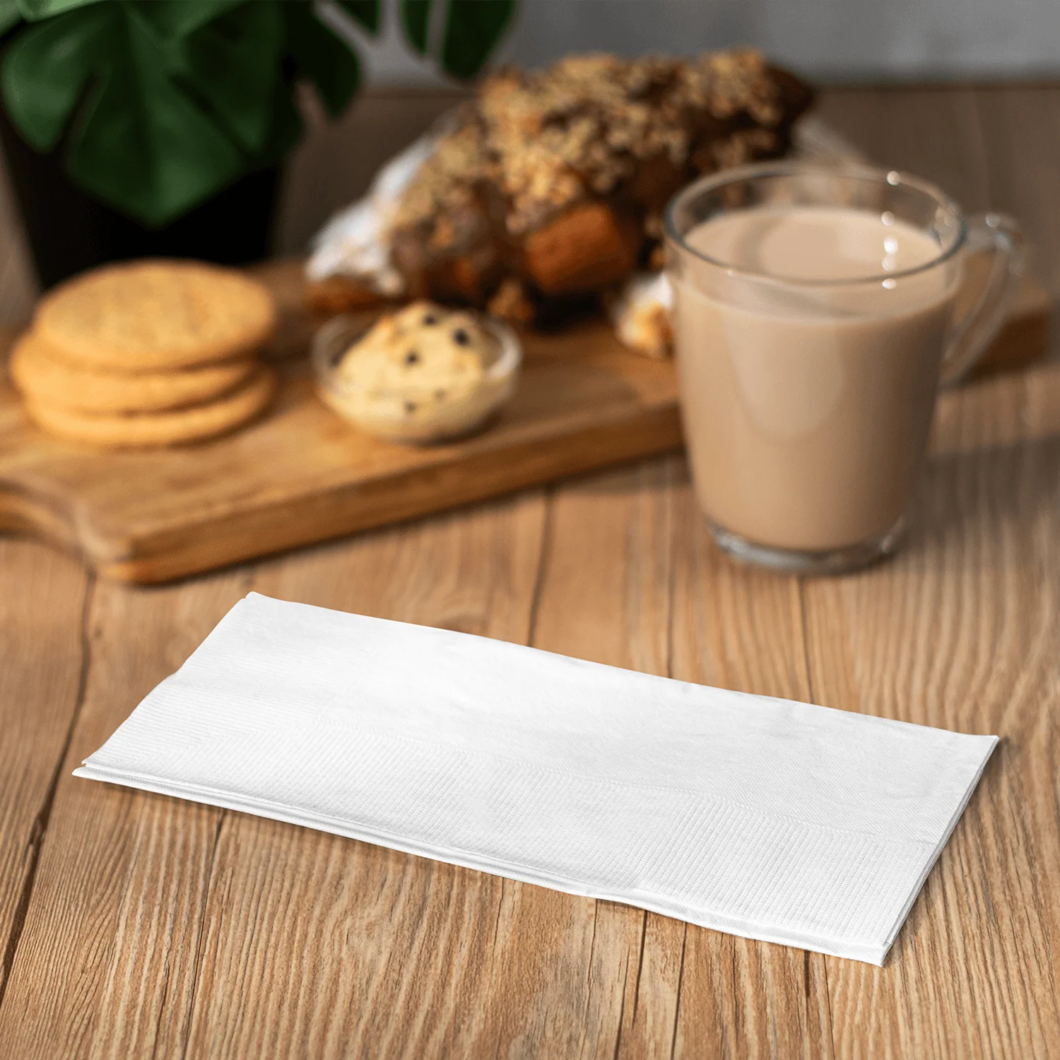 [2,000 ct] 17" x17" Premium Dinner Napkins, White - Image 4