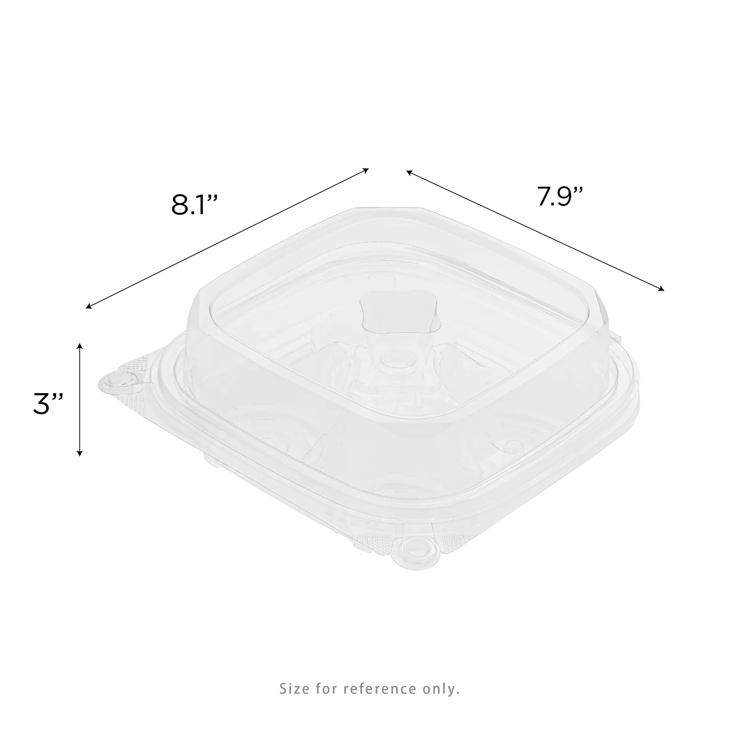 [150 ct] PET Tamper Resistant Muffin Container, 4-Compartment - Image 5