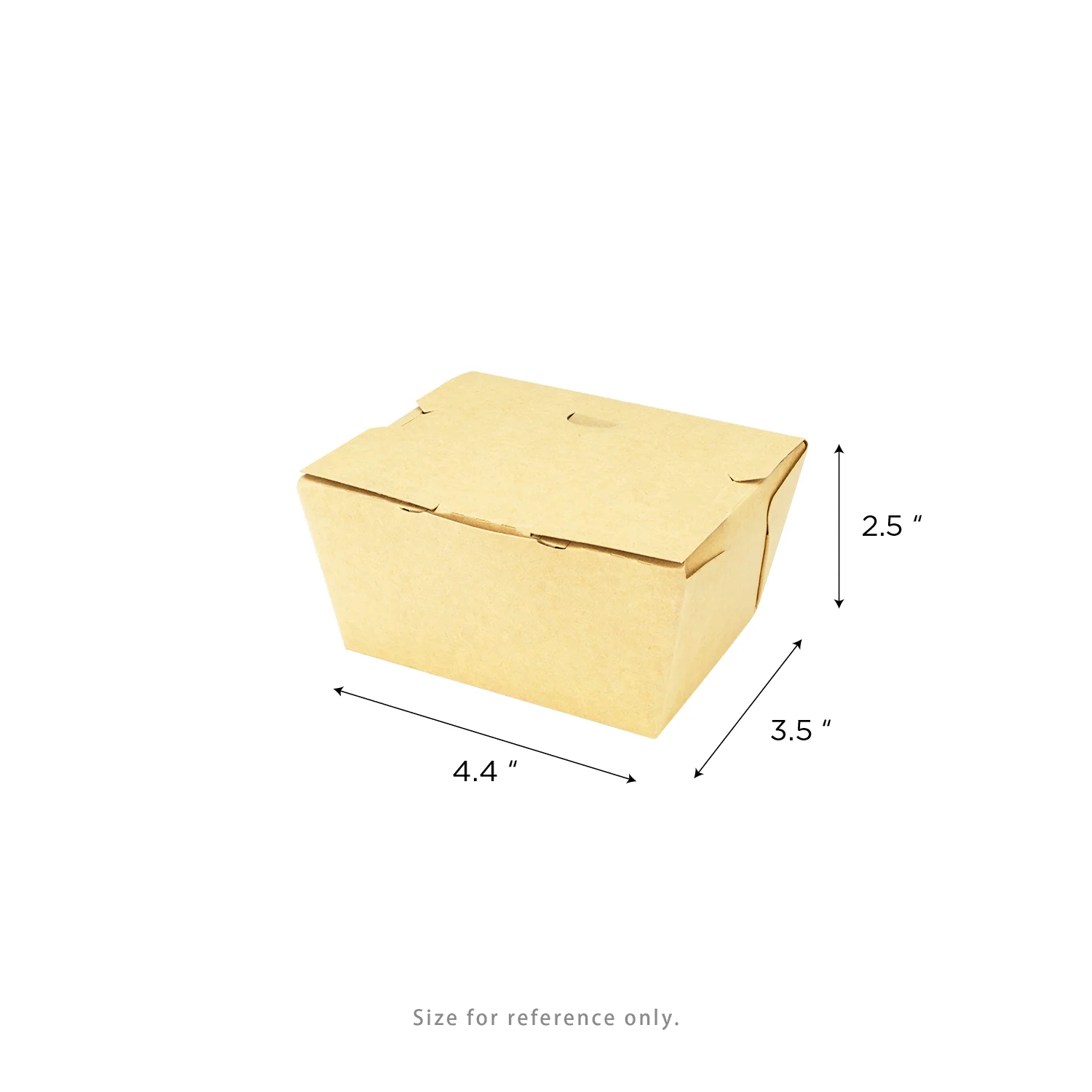 [200 ct] Paper Folding Take-Out Container | Vented Holes | 27 fl. oz | Kraft - Image 5
