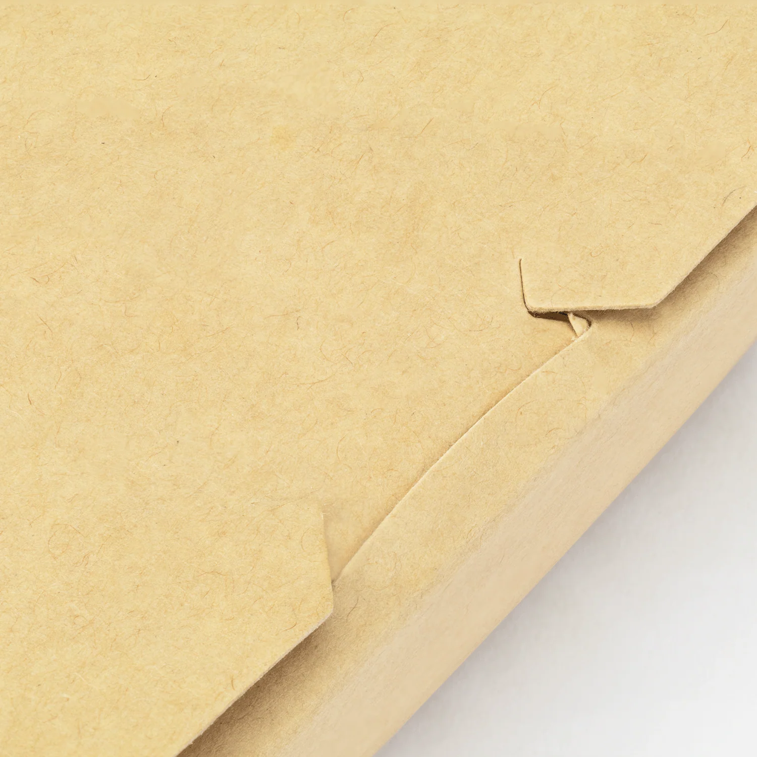 [300 ct] Paper Folding Take-Out Container | Vented Holes | 45 fl. oz | Kraft - Image 7