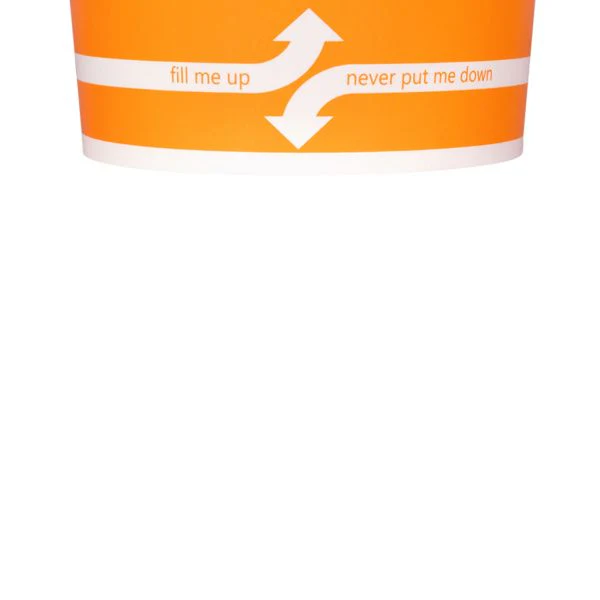 [600 ct] 20 oz Paper Food Containers | 127 mm | Orange - Image 5