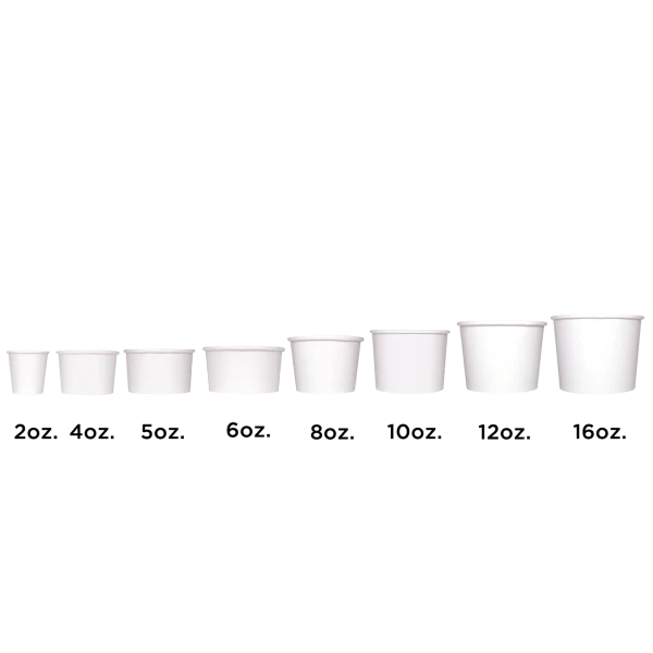 [600 ct] 20 oz Paper Food Containers | 127 mm | White - Image 8