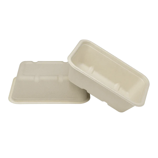 Karat Earth 20oz Natural Bagasse Take Out Container, Rectangular - 500 pcs - Image 5