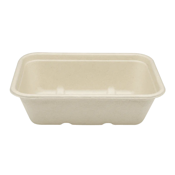 Karat Earth 20oz Natural Bagasse Take Out Container, Rectangular - 500 pcs - Image 7