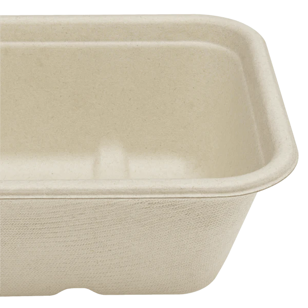 Karat Earth 20oz Natural Bagasse Take Out Container, Rectangular - 500 pcs - Image 9