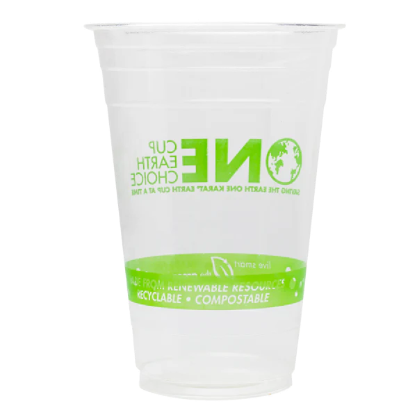 Karat Earth 20oz PLA Eco-Friendly Cup (98mm), Generic Print - 1,000 pcs - Image 3