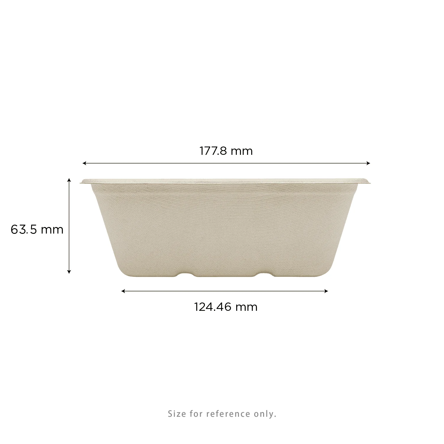 Karat Earth 24oz Natural Bagasse Take Out Container, Rectangular - 500 pcs - Image 4