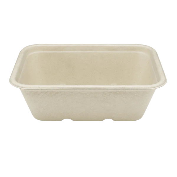 Karat Earth 24oz Natural Bagasse Take Out Container, Rectangular - 500 pcs - Image 7