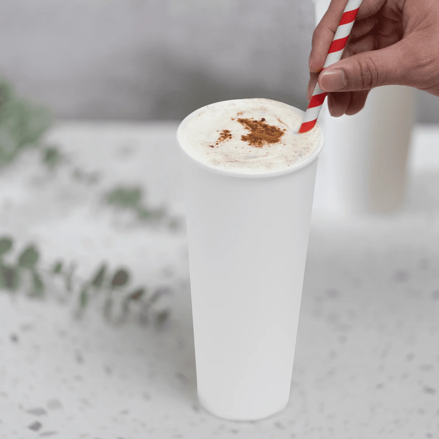 [500 ct] 24 oz Paper Coffee Cups | White | 90 mm - Image 3