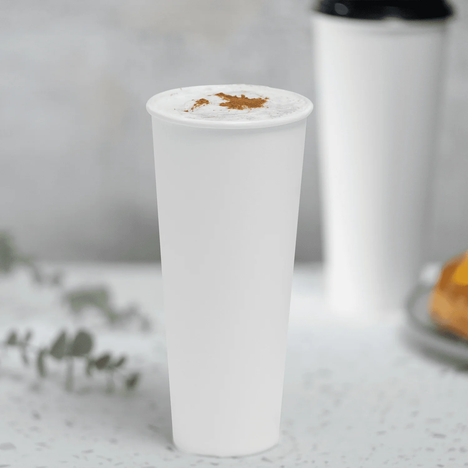 [500 ct] 24 oz Paper Coffee Cups | White | 90 mm - Image 5