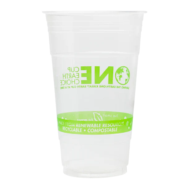 Karat Earth 24oz PLA Eco-Friendly Cup (98mm), Generic Print - 600 pcs - Image 3