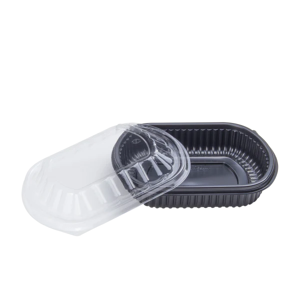 [300 ct] 24 oz Microwaveable Take-Out Box | PP | Black - Image 7