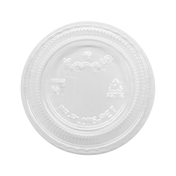 [2,500 ct] 3.25-5.5 oz PET Portion Cup Lids (73 mm) - Image 2